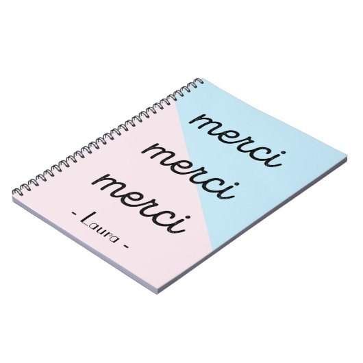 Merci notebook notitieboek (Linkerzijde)