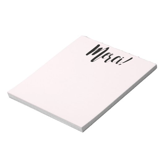 Merci Notitieblok (Linkerzijde)