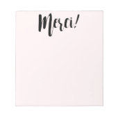 Merci Notitieblok (Voorkant)