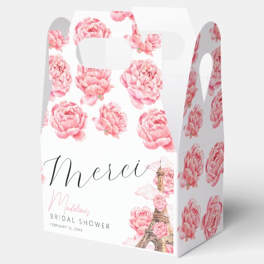 Merci Paris Vrijgezellenfeest Dank u Bedankdoosjes (Geopend)