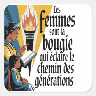 Merci pour ton grand dévouement vierkante sticker