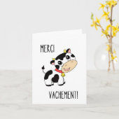 Merci Vachement. Franse creditcard Kaart (Gele Bloem)