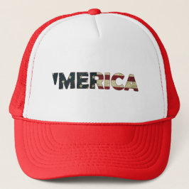 'MERCIA Amerikaanse Vintage Vlag Hoed Trucker Pet