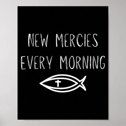 Mercies Jesus Christian Prayers Mens Womens  Poster (Voorkant)