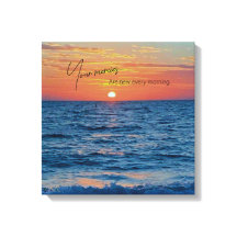 Mercies zijn nieuw elke ochtend mooie zonsopgang