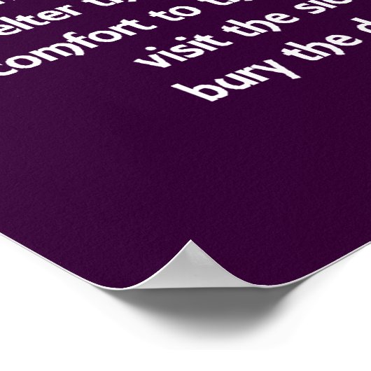 Merciful Works Christelijk Poster (Hoek)