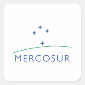 Mercosur Vierkante Sticker (Voorkant)