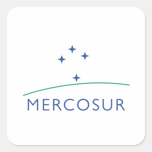 Mercosur Vierkante Sticker (Voorkant)