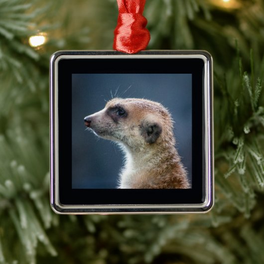 Mercurial Meerkat-kerstversiering Metalen Ornament (Boom)