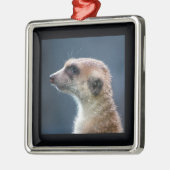 Mercurial Meerkat-kerstversiering Metalen Ornament (Links)