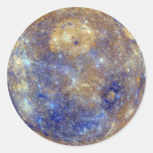 Mercurius de planeet. Paradiso Ronde Sticker