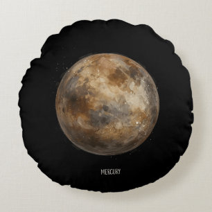 Mercurius: Waterverf planeet Rond Kussen