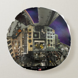 Mercury 7 cabin rond kussen