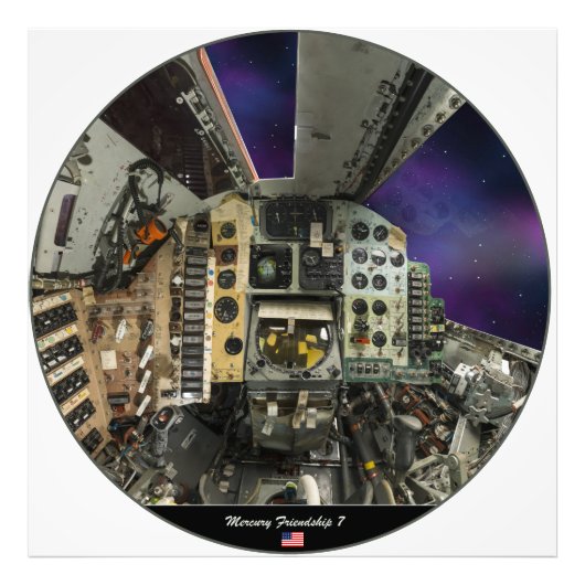 Mercury 7, Cockpit view Foto Afdruk (Voorkant)