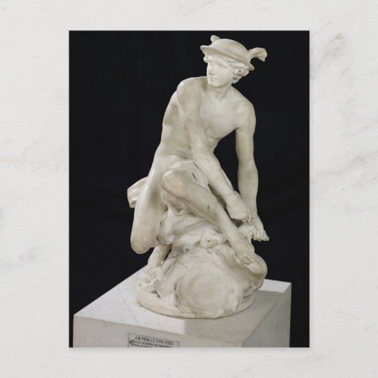 Mercury Attaching the Winged Sandals, 1744 Briefkaart (Voorkant)