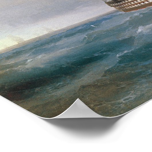 Mercury Attacked by Two Turkish Ships Poster (Hoek)