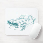 Mercury Cougar 1968 Muismat (Met muis)