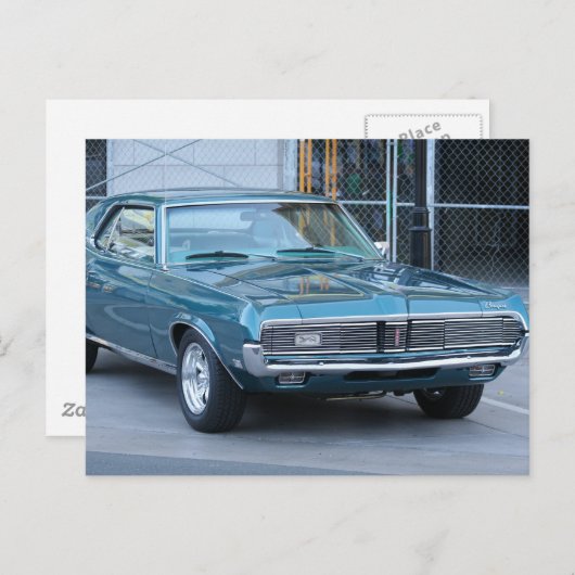 Mercury Cougar Automobile Briefkaart (Voorkant / Achterkant)