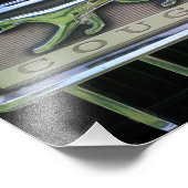 Mercury Cougar Grill Emblem uit 1960 Foto Afdruk (Hoek)