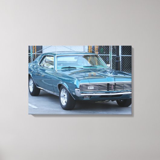 Mercury Cougar Klassieke auto stretched canvas pri Afdruk (Voorkant)