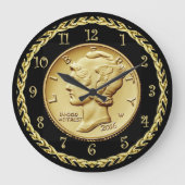 Mercury Dime Centennial Gold Coin Afbeelding ~ Grote Klok (Voorkant)