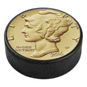 Mercury Dime Centennial Gold Coin Afbeelding ~ Hockey Puck (3/4)