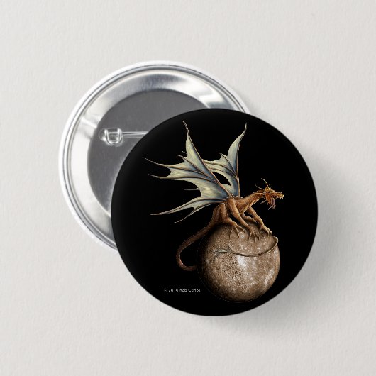 Mercury Dragon Button (Voorkant /achterkant)