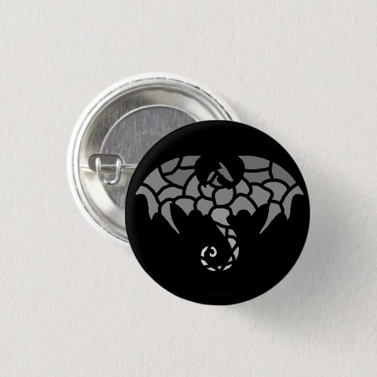 Mercury Dragon Pin Ronde Button 3,2 Cm (Voorkant /achterkant)