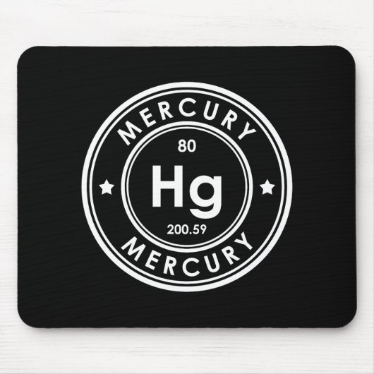 Mercury Element Black Muismat (Voorkant)