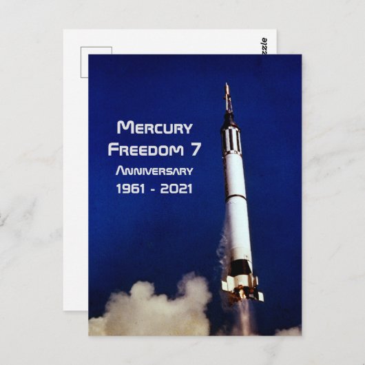Mercury Freedom 7 - 60ste Verjaardag Briefkaart (Voorkant / Achterkant)