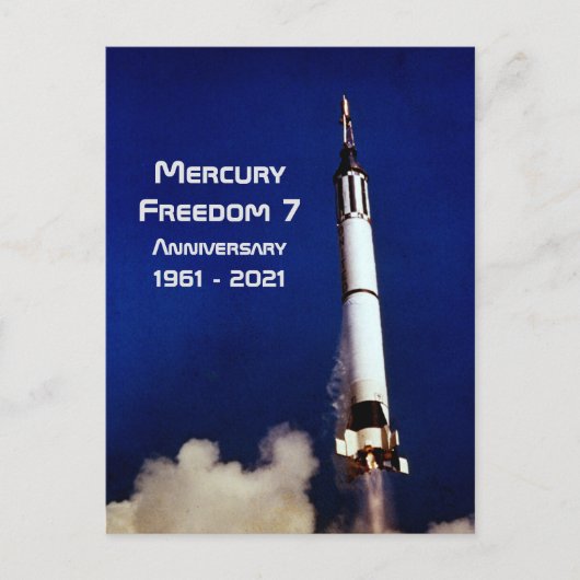 Mercury Freedom 7 - 60ste Verjaardag Briefkaart (Voorkant)