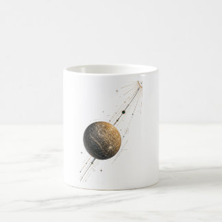 Mercury Geschroeide Transit Celestiale Planeet Mok