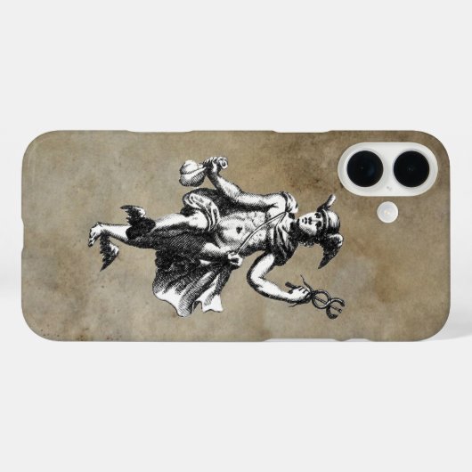 Mercury Hermes Dark Case-Mate iPhone Case (Achterkant (horizontaal))