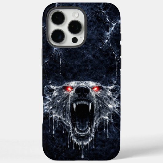 Mercury IJsbeer Rode Robijnen Ogen Glaciaal Case-Mate iPhone Case (Achterkant)