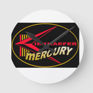 Mercury Marine Outboards  look Clock Ronde Klok