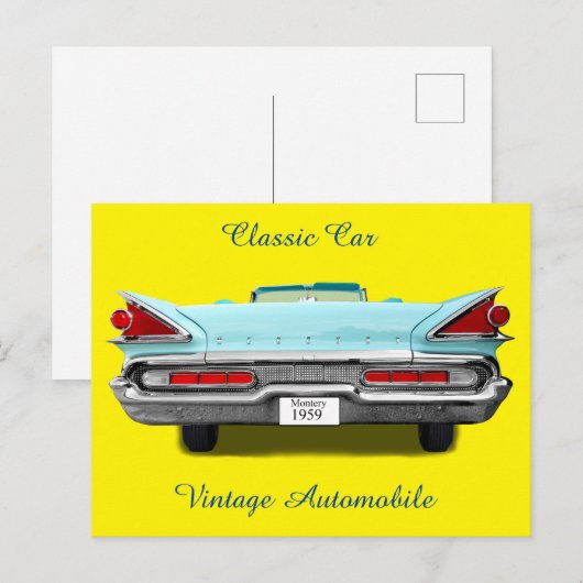 Mercury Monterey 1959 Briefkaart (Voorkant / Achterkant)