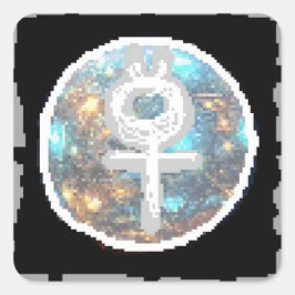 Mercury Night Vierkante Sticker