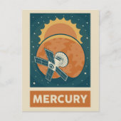 Mercury Retro Galaxy Satellite Briefkaart (Voorkant)
