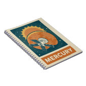 Mercury Retro Galaxy Satellite Notitieboek (Rechterzijde)