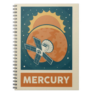 Mercury Retro Galaxy Satellite Notitieboek