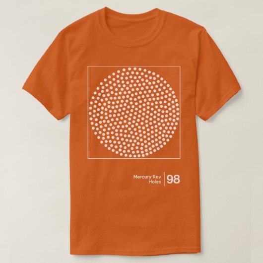 Mercury Rev Holes Minimal Grafisch Ontwerp Tribute T-shirt (Design voorkant)
