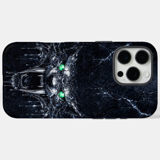 Mercury Sabretooth Green Emerald Eyes Case-Mate iPhone Case (Achterkant (horizontaal))