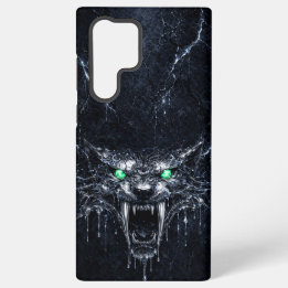 Mercury Sabretooth Groen Smaragd Ogen Glaciaal  Samsung Galaxy Hoesje