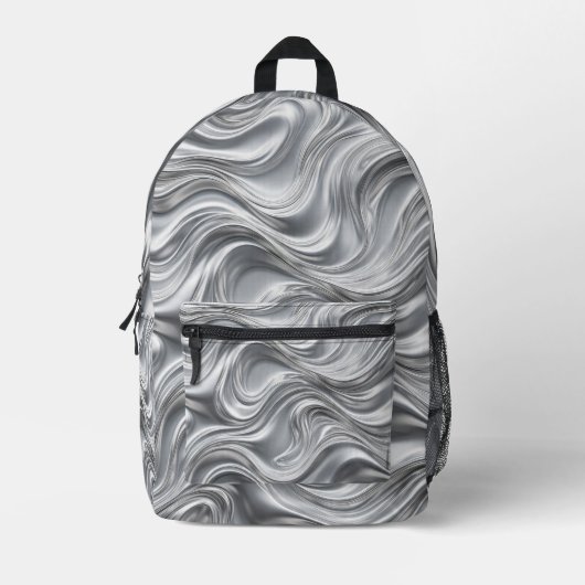 Mercury Wave Mirror Backpack Bedrukte Rugzak (Voorkant)