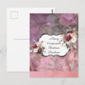 Mercy Compassion Floral Briefkaart Designer (Voorkant / Achterkant)