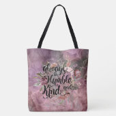 Mercy Compassion Floral Suede Tas (Achterkant)