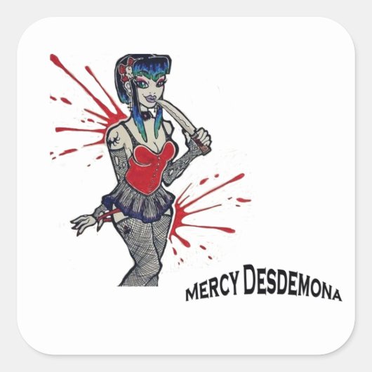 Mercy Desdemona: Moordzwerver Sticker (Voorkant)