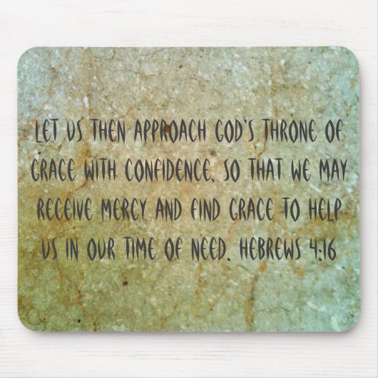 Mercy en Grace Christelijk Mousepad Muismat (Voorkant)