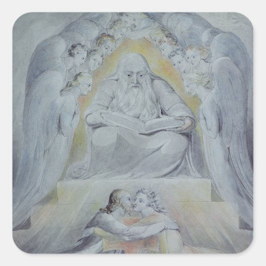 Mercy en Waarheid zijn samen Vierkante Sticker (Voorkant)