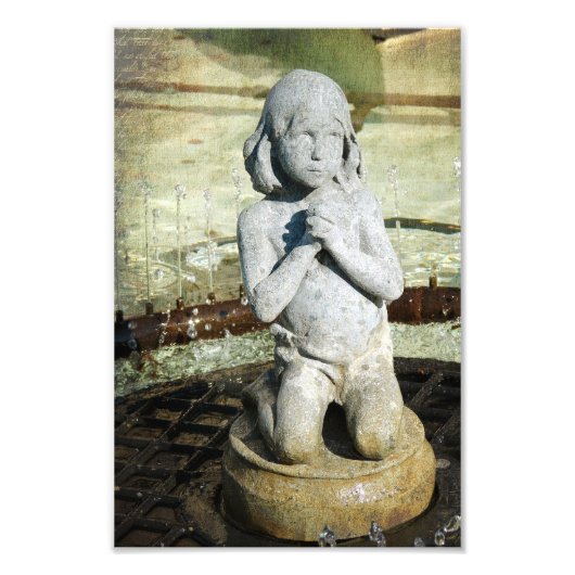 Mercy Fountain Detail Foto Afdruk (Voorkant)